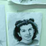 Un disegno realizzato per tatuare il ritratto della nonna morta